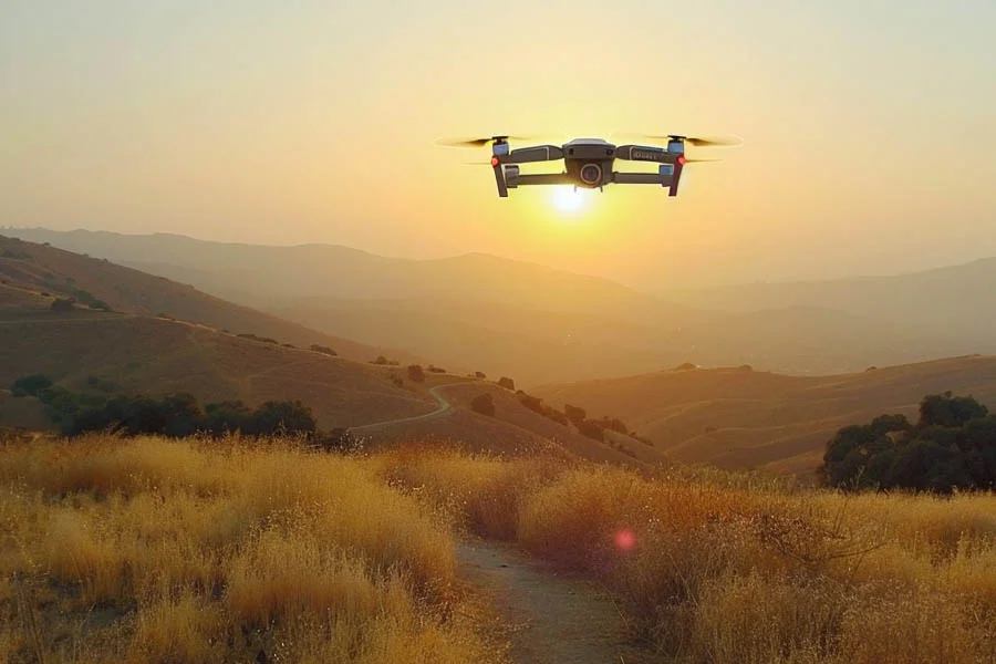 drone and camera